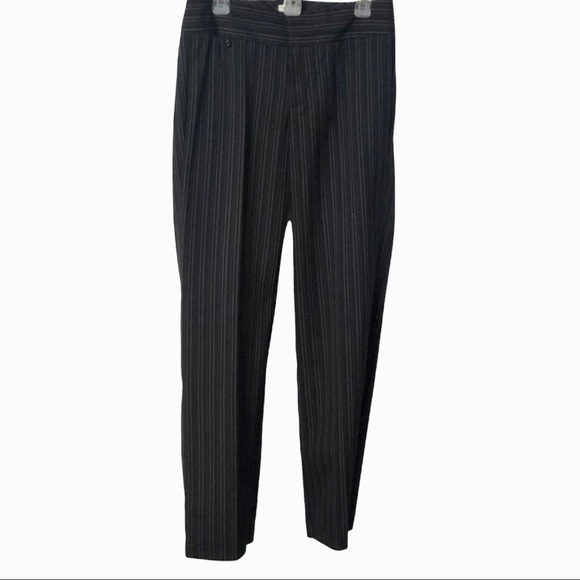 Dockers Pants - Dockers Womens Black Pinstripe Mid-rise Curvy Pants Size 8